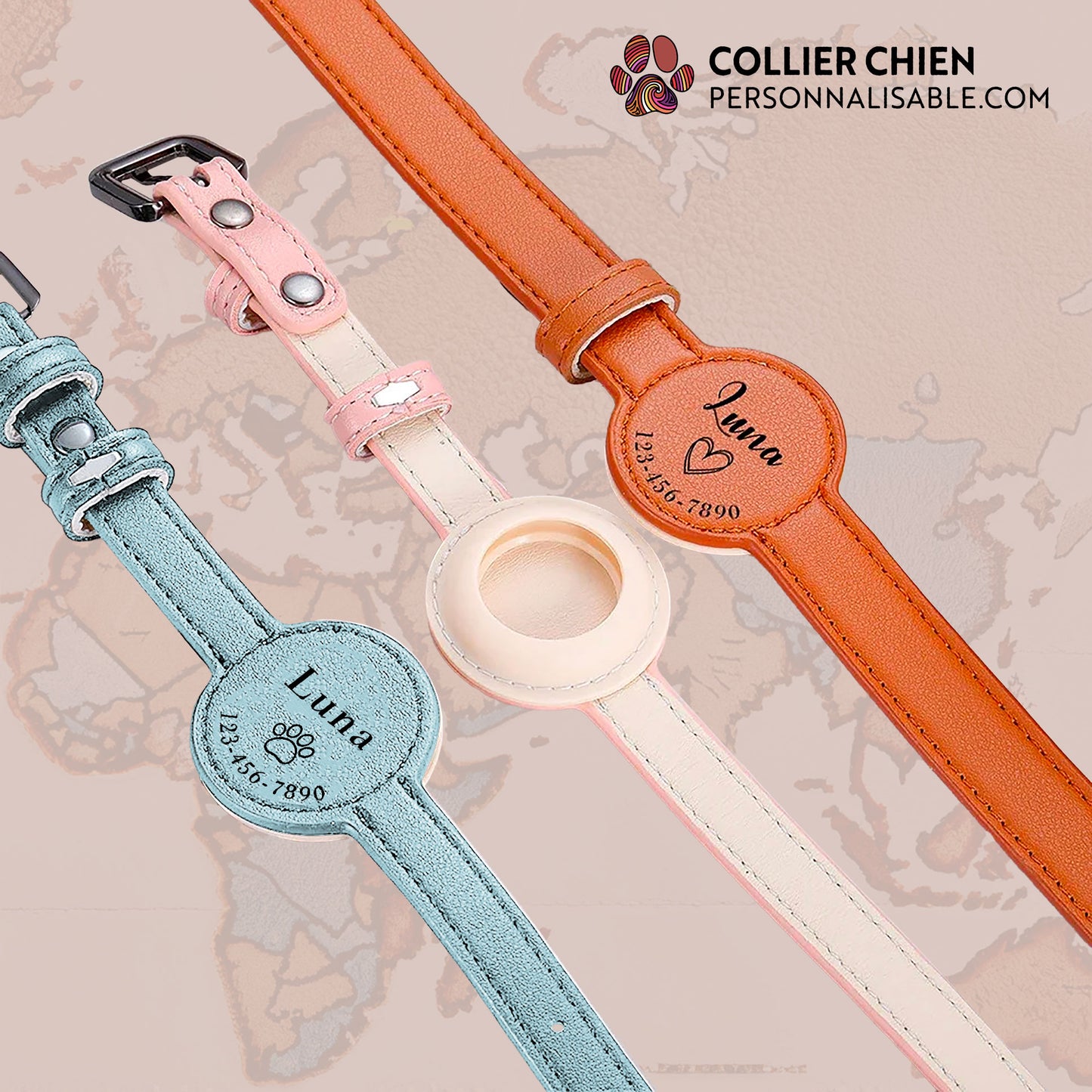 TAG ALONG - Collier AirTag™ fin