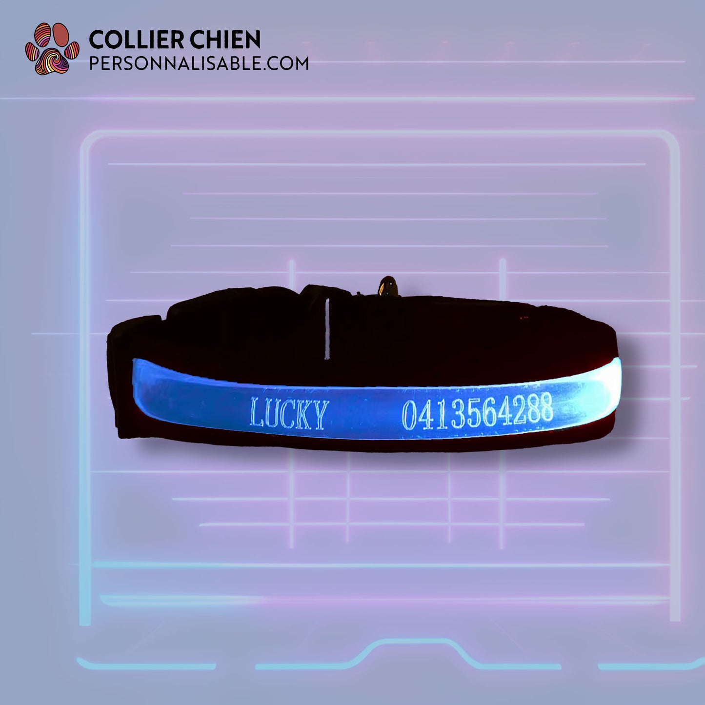 FLASH - Collier LED gravure laser