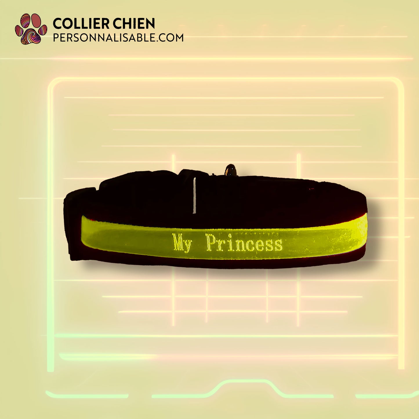 FLASH - Collier LED gravure laser