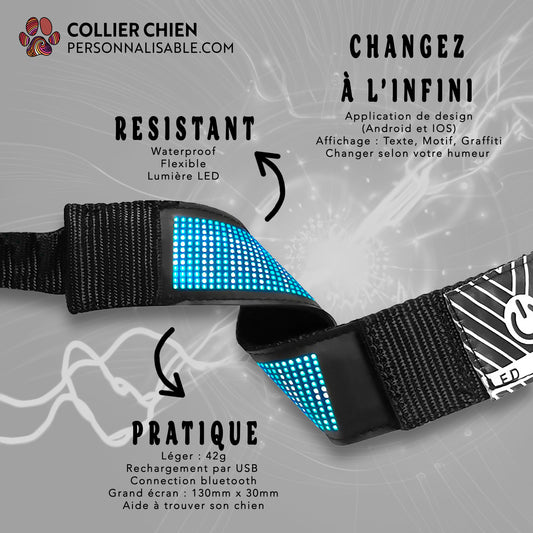 SPECTRUM - Collier électronique multicolore Android et IOS