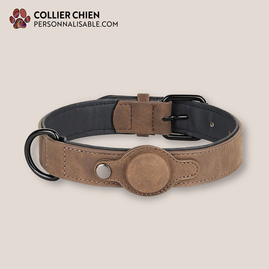 DURACUIR AIRTAG™ - Collier AirTag™ en cuir végan