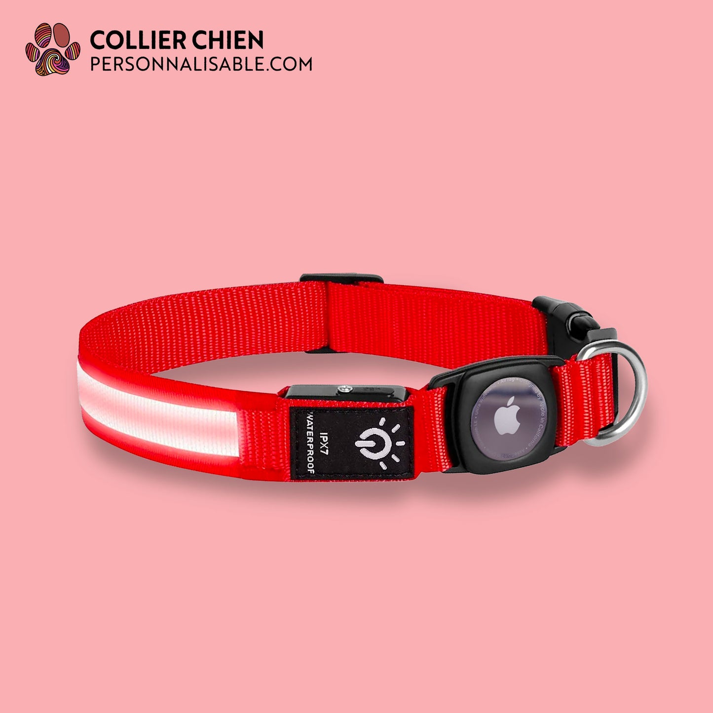 NIGHT AND DAY - Collier AirTag™ lumineux