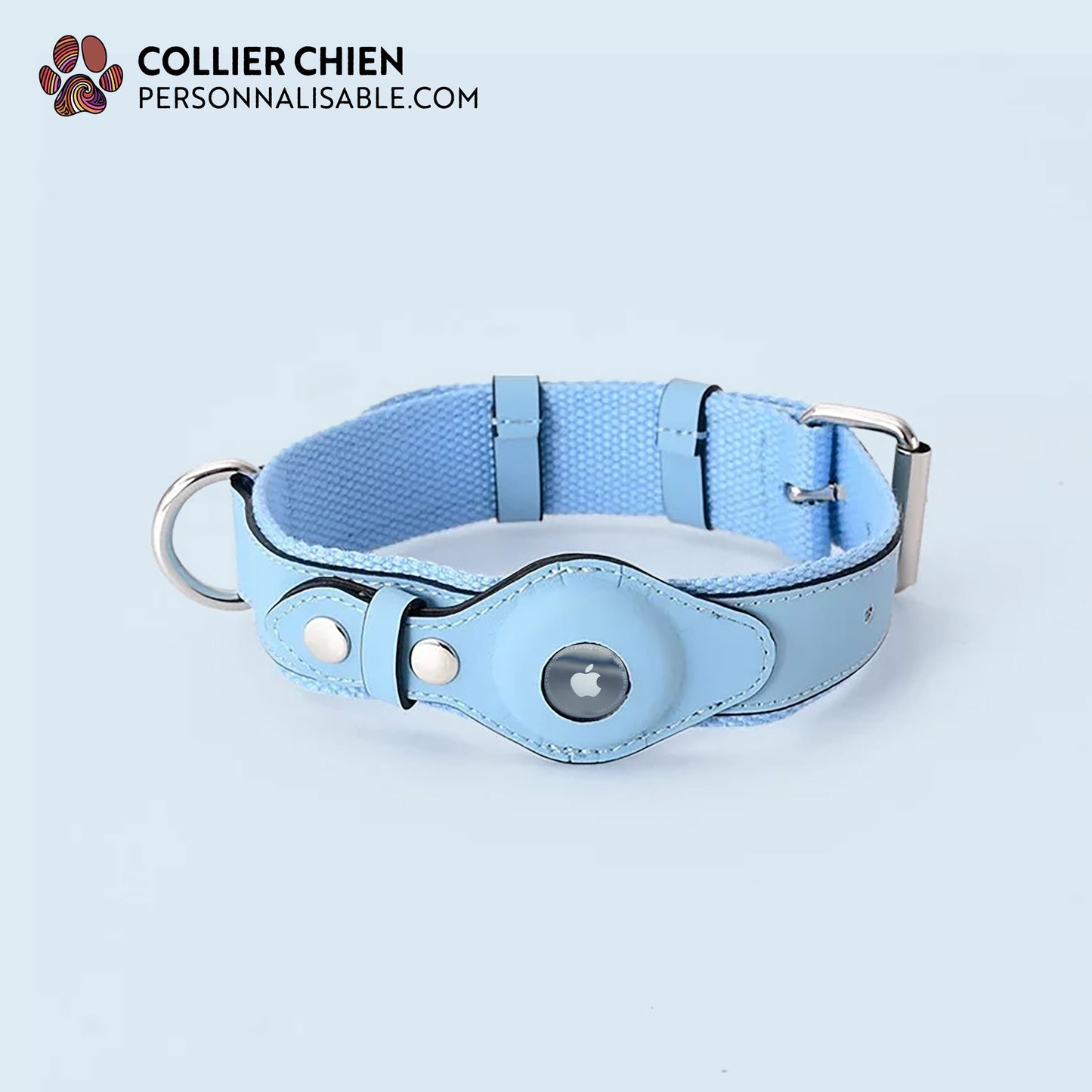 URBAN TAILS rban Tails - Collier AirTag™ élégant en cuir végan