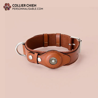 URBAN TAILS rban Tails - Collier AirTag™ élégant en cuir végan