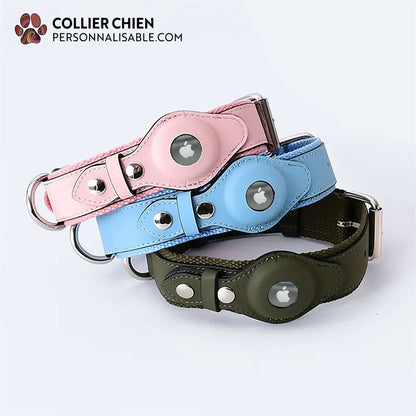 URBAN TAILS rban Tails - Collier AirTag™ élégant en cuir végan