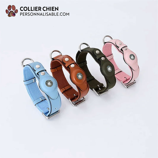 URBAN TAILS rban Tails - Collier AirTag™ élégant en cuir végan