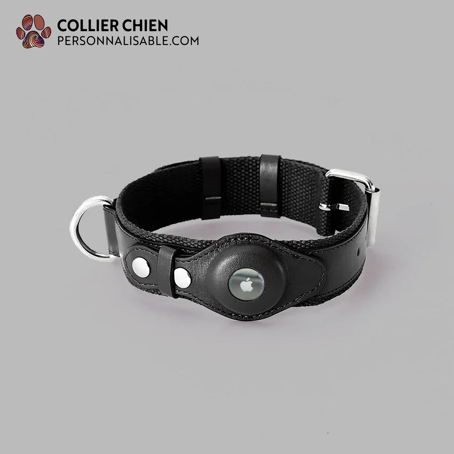 URBAN TAILS rban Tails - Collier AirTag™ élégant en cuir végan
