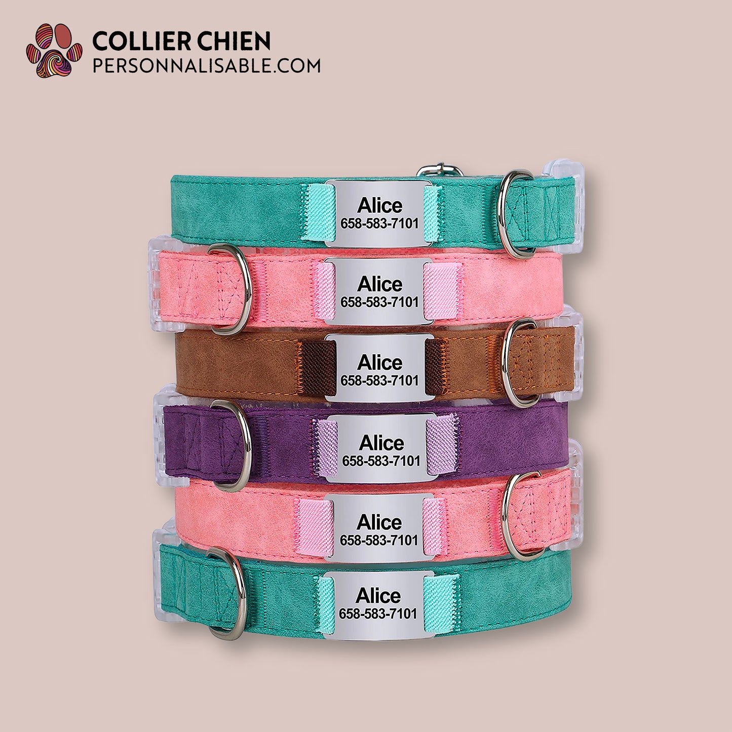 TAGGED - Collier effet daim en nylon