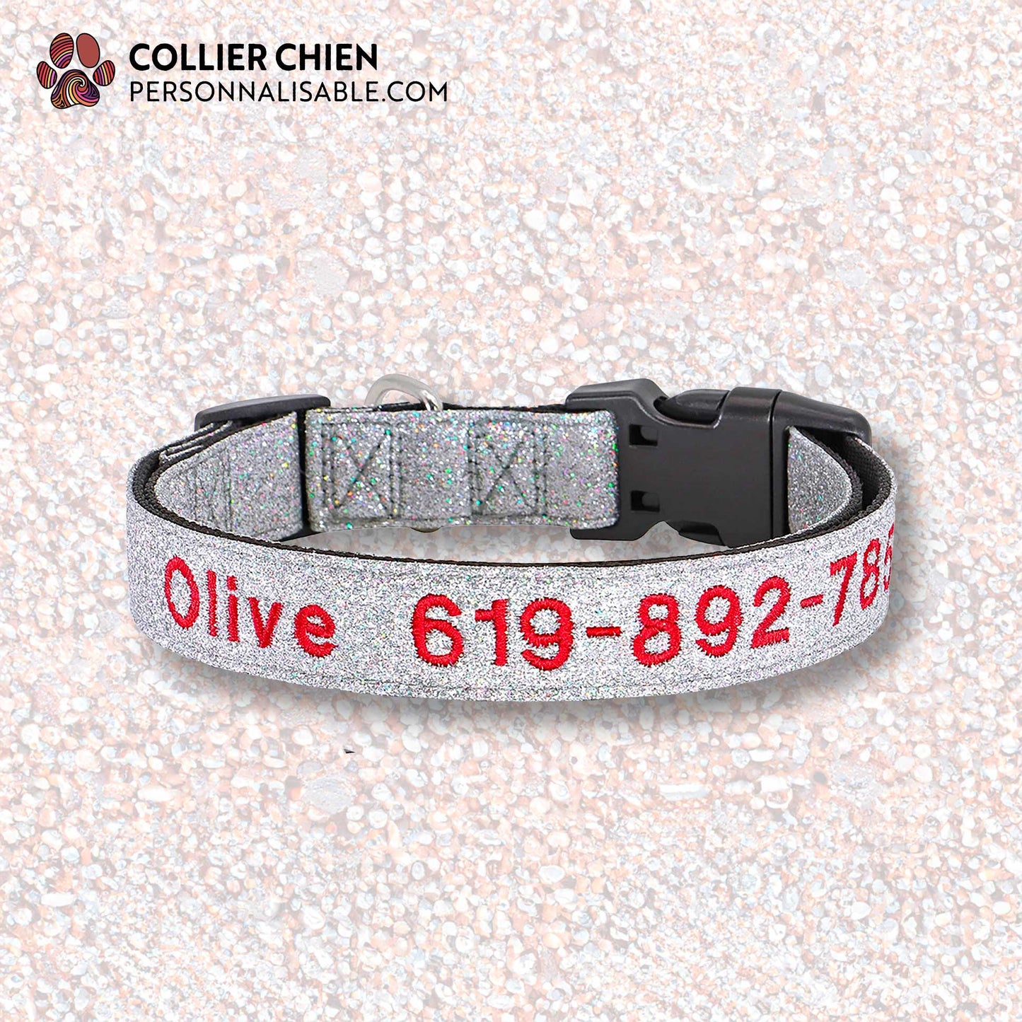 TWINKLE - Collier brodé et brillant
