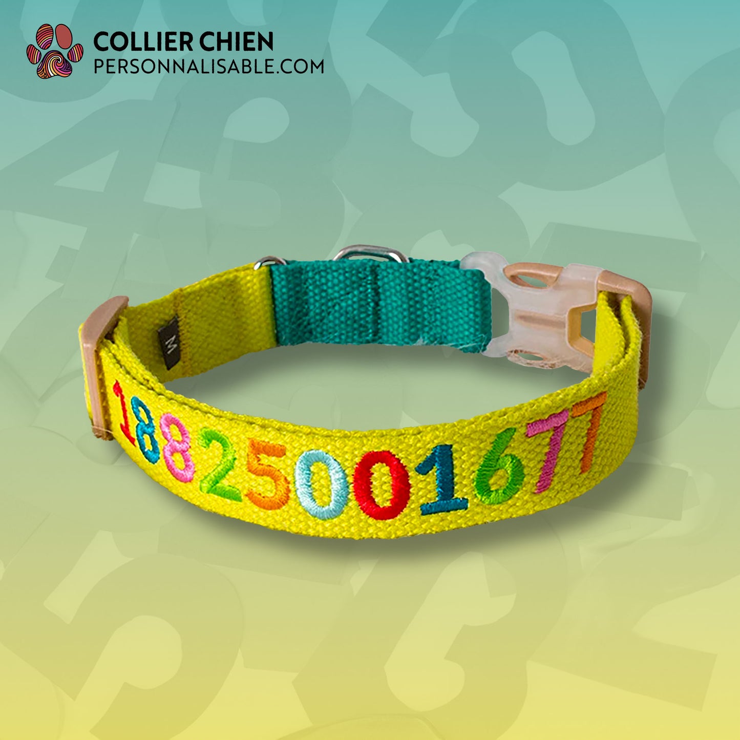 LES ÉCOLIERS - Collier brodé multicolore