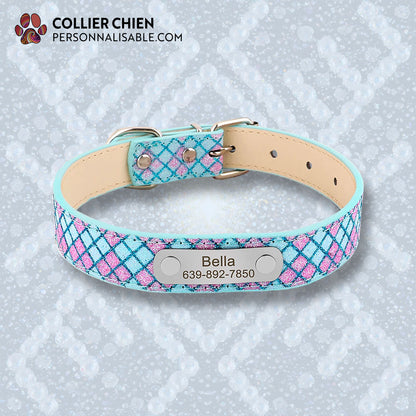 POLLY POCKET - Collier carreaux brillant en cuir végan