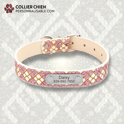 POLLY POCKET - Collier carreaux brillant en cuir végan