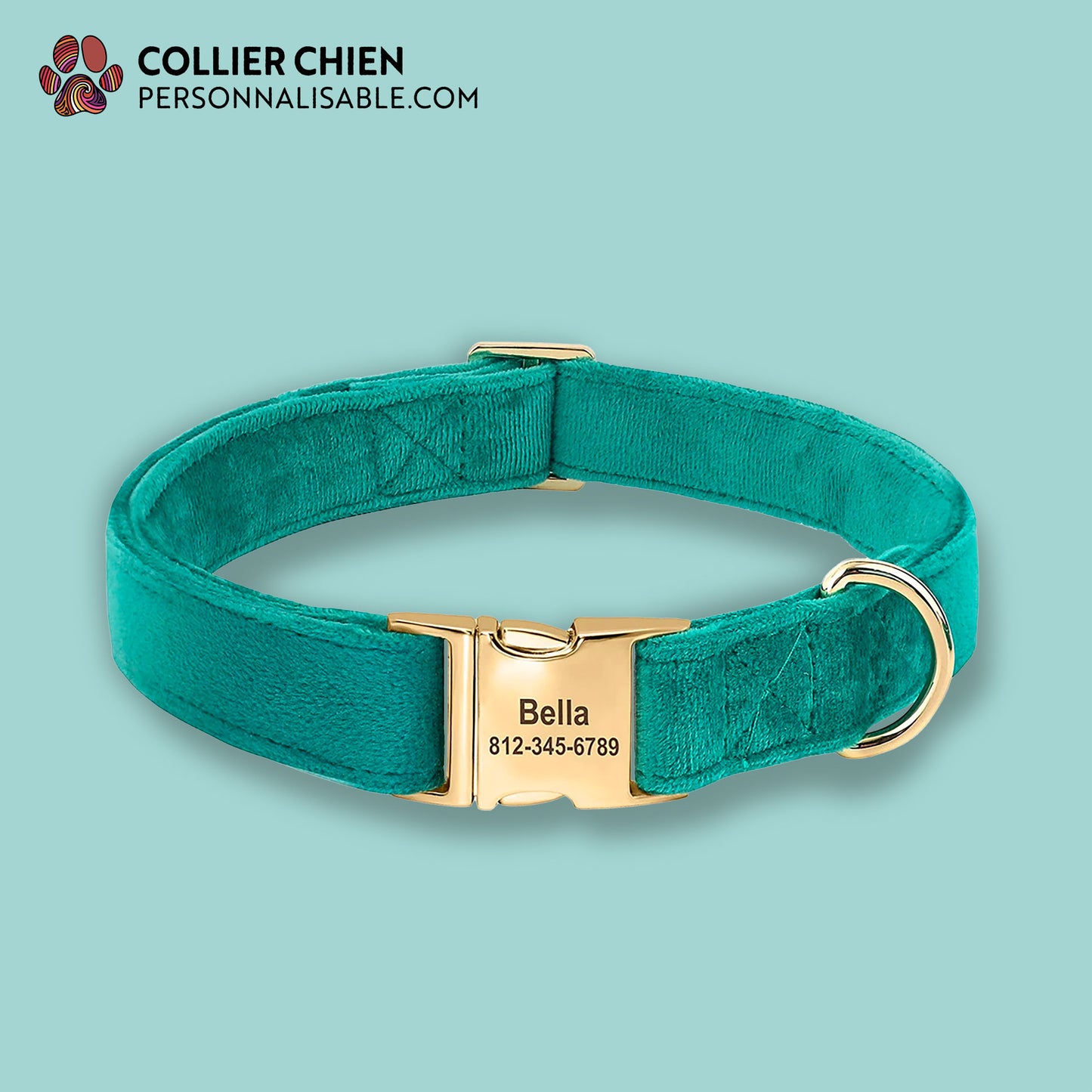 VELVET - Collier effet velour