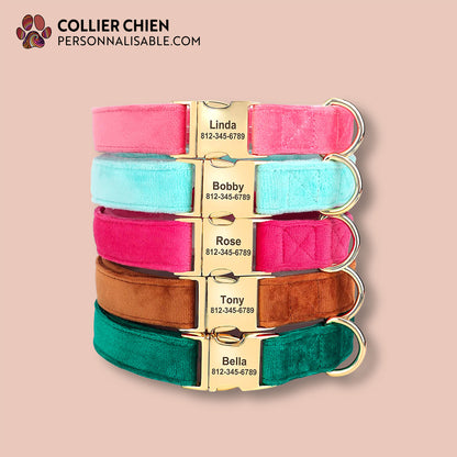 VELVET - Collier effet velour