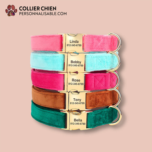 VELVET - Collier effet velour