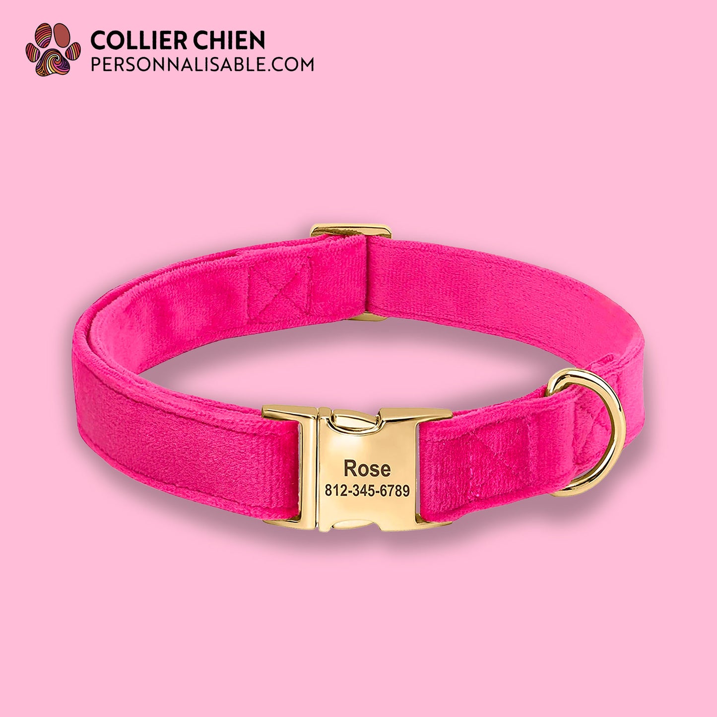 VELVET - Collier effet velour