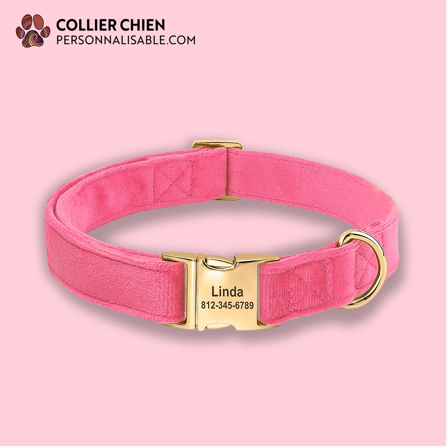 VELVET - Collier effet velour