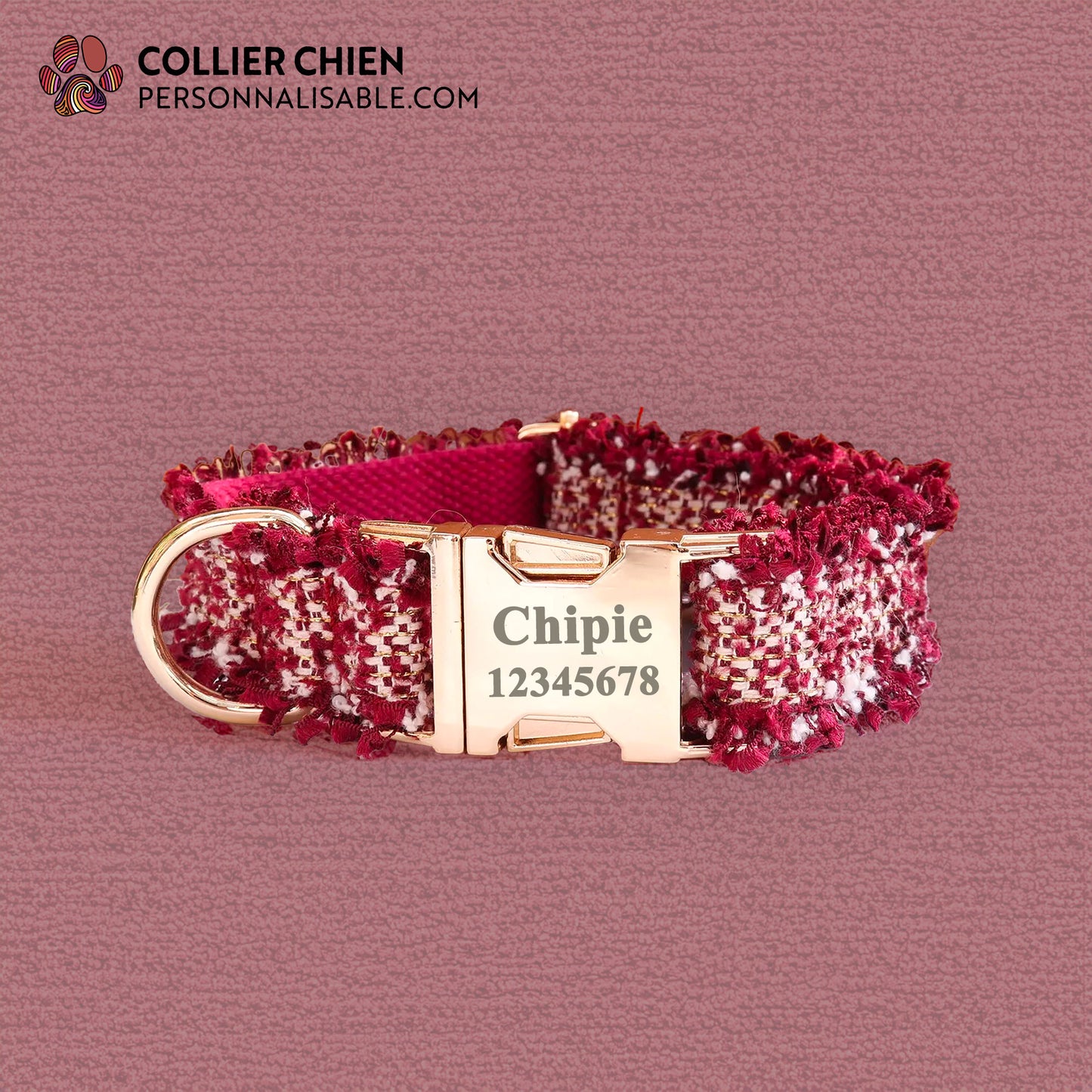 ÉLÉGANCE - Collier effet tissé luxueux