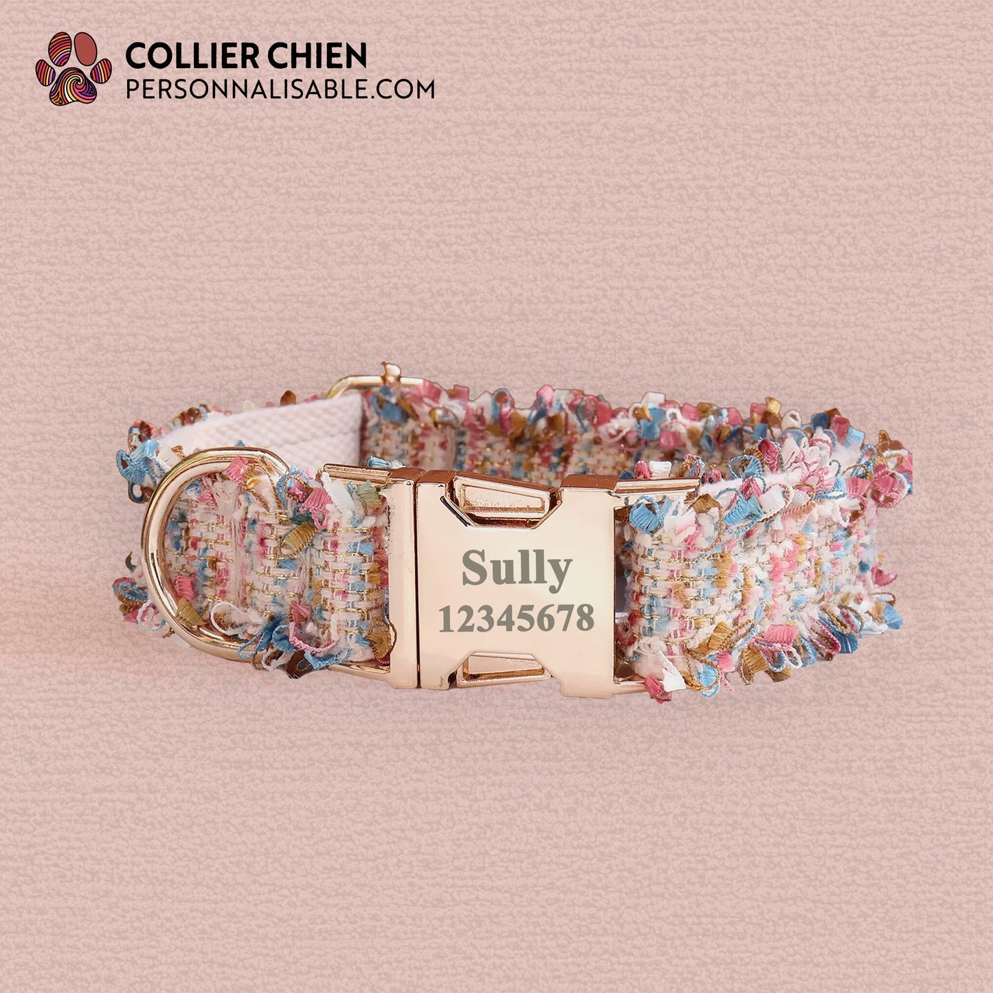 ÉLÉGANCE - Collier effet tissé luxueux