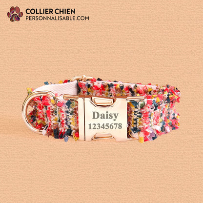 ÉLÉGANCE - Collier effet tissé luxueux