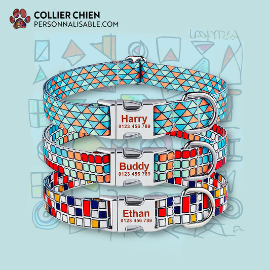 GÉOMÉTRIE - Collier à motif scolaire
