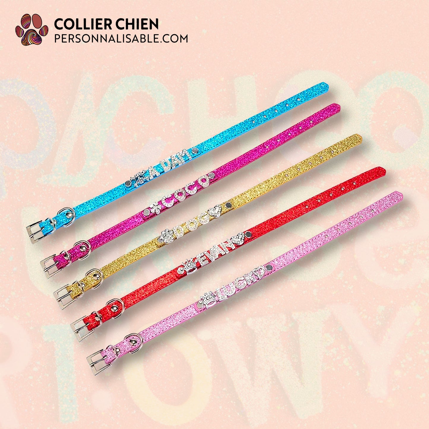 BLING BUDDY - Collier fin lettrage et breloque brillante