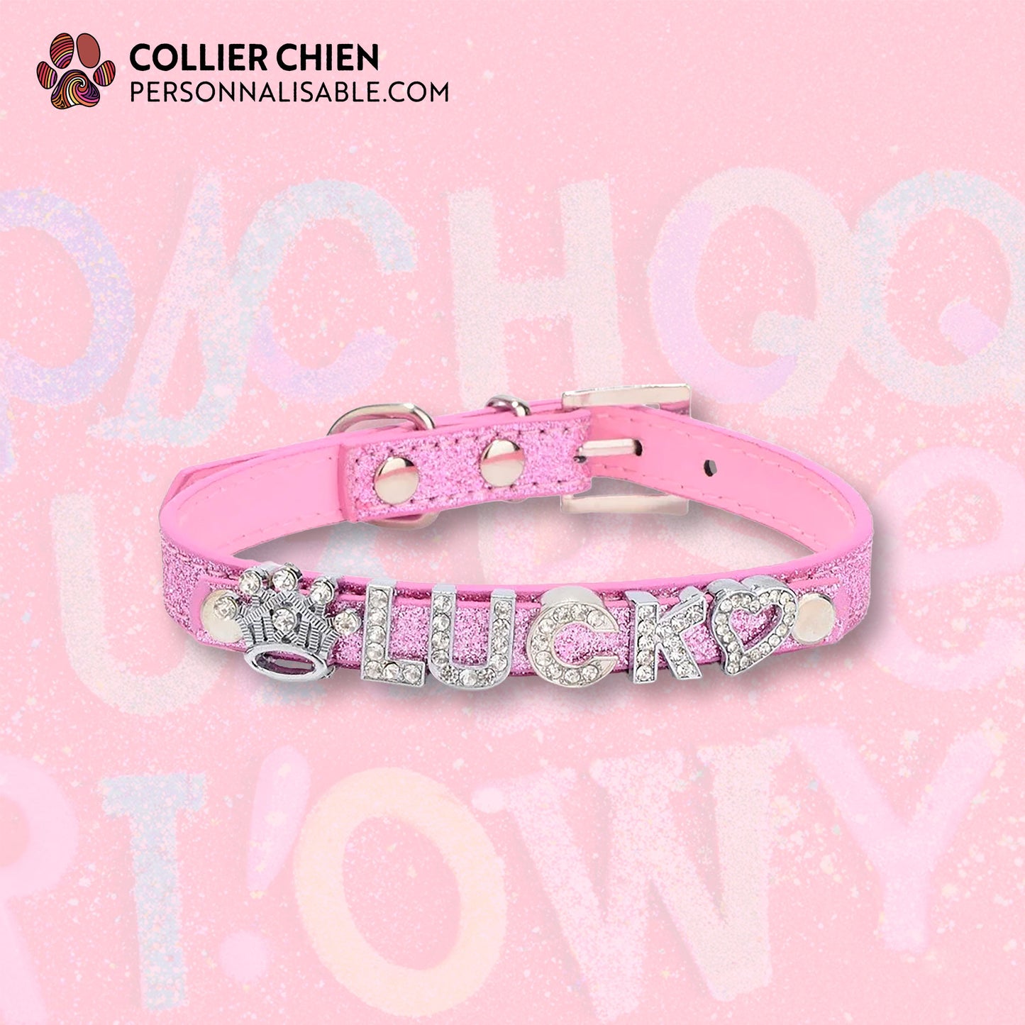 BLING BUDDY - Collier fin lettrage et breloque brillante