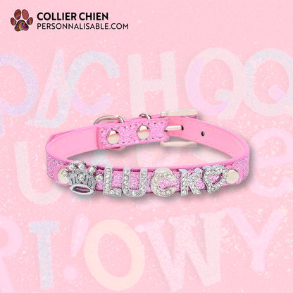 BLING BUDDY - Collier fin lettrage et breloque brillante