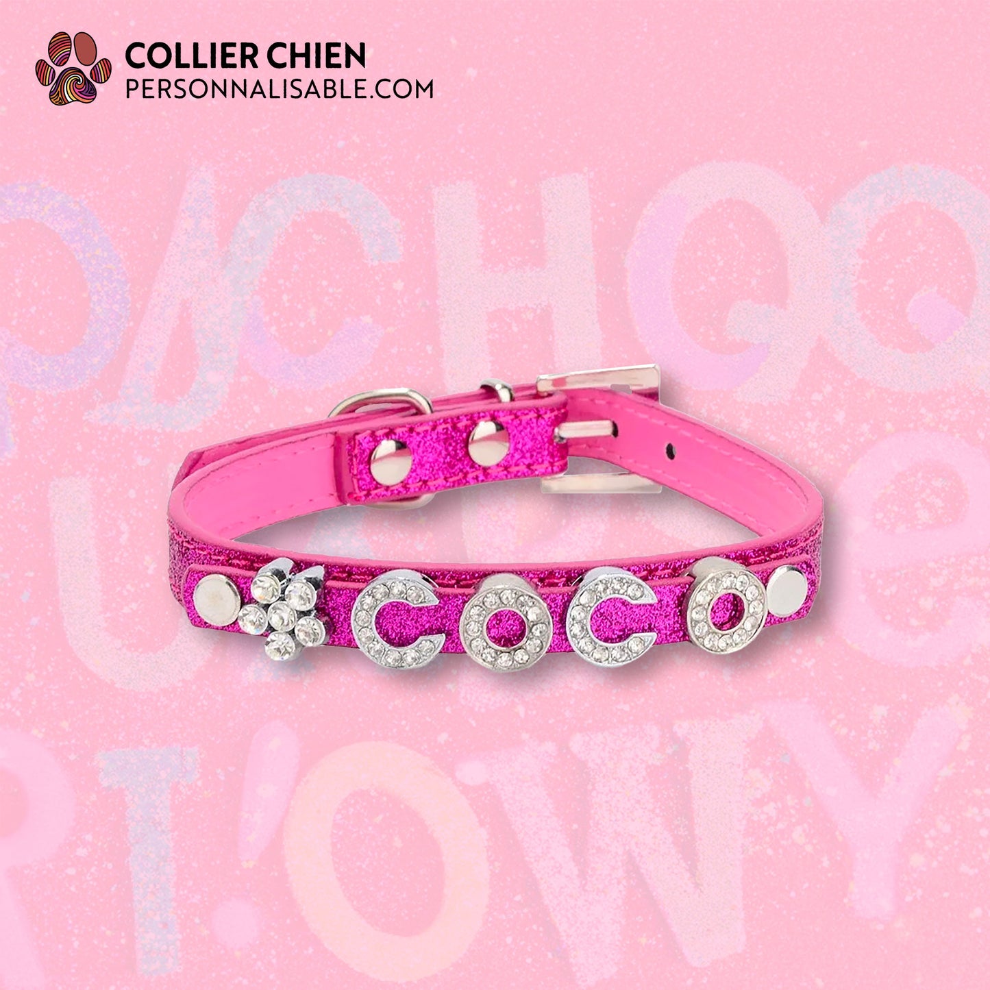 BLING BUDDY - Collier fin lettrage et breloque brillante
