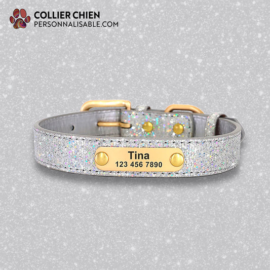 DOGGY GLAM - Collier à paillettes