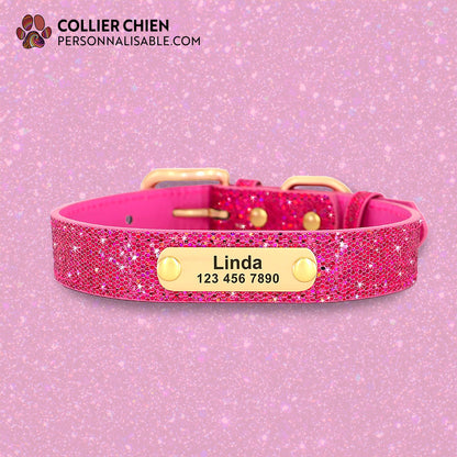 DOGGY GLAM - Collier à paillettes