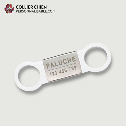 FLEX-TAG - Étiquette d'identification gravée argent