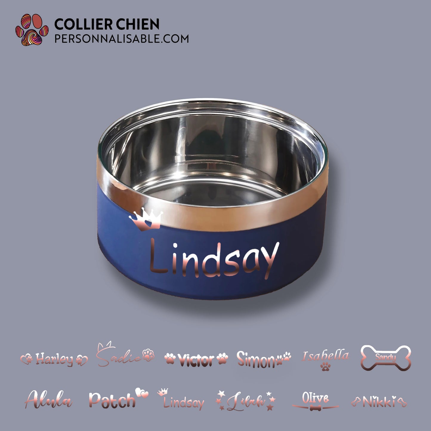 GOURMET PET - Gamelle en acier inoxydable
