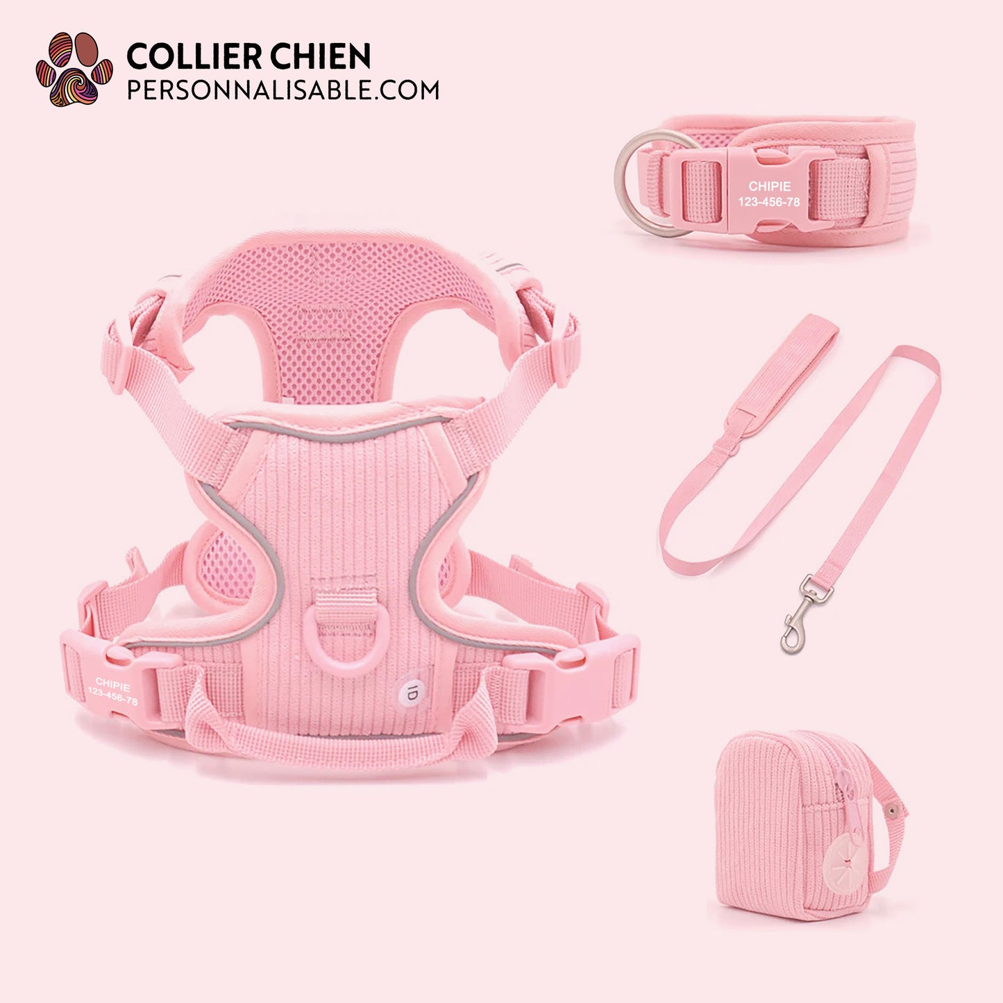COMFY SPORT - Kit molletonné haut de gamme rose pâle