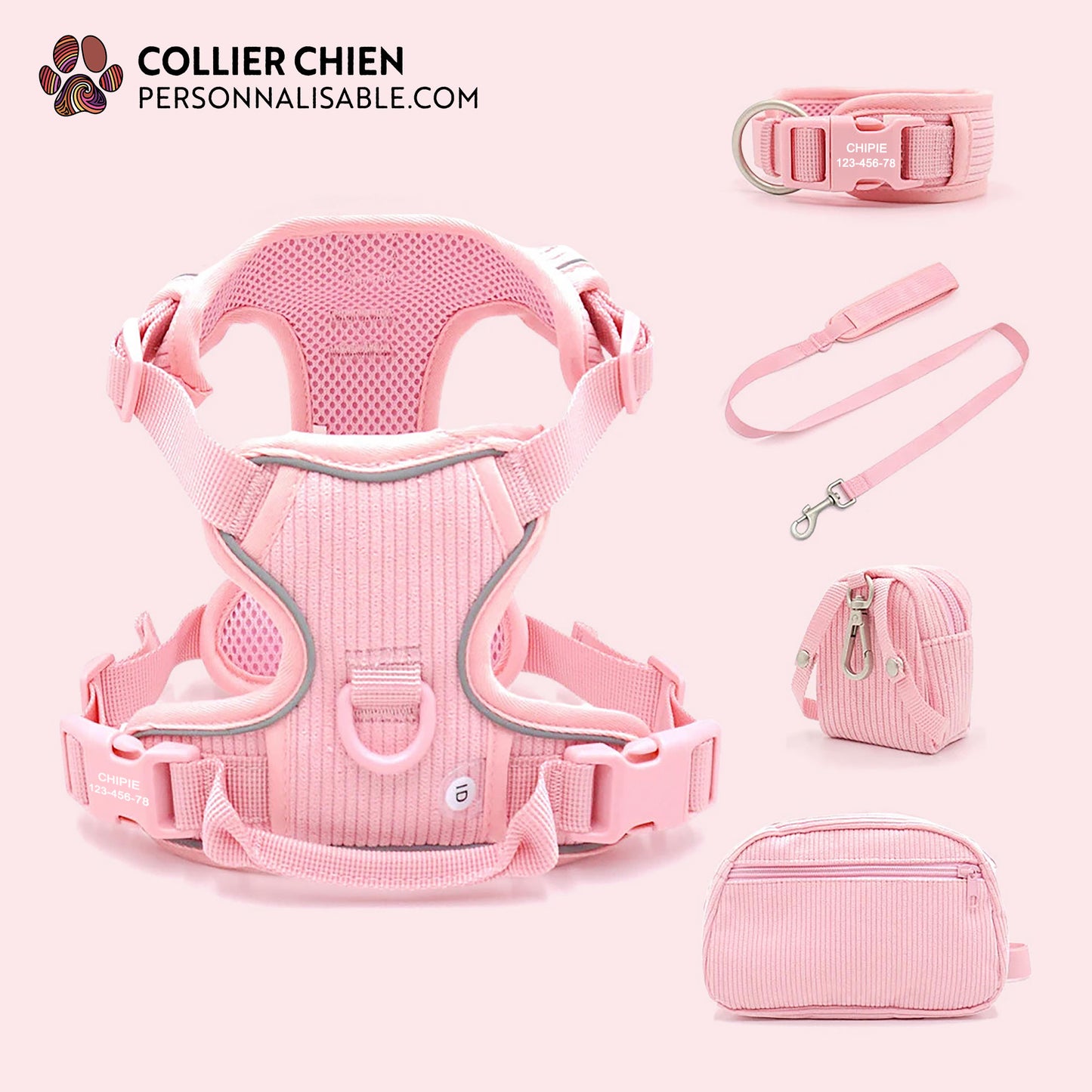 COMFY SPORT - Kit molletonné haut de gamme rose pâle