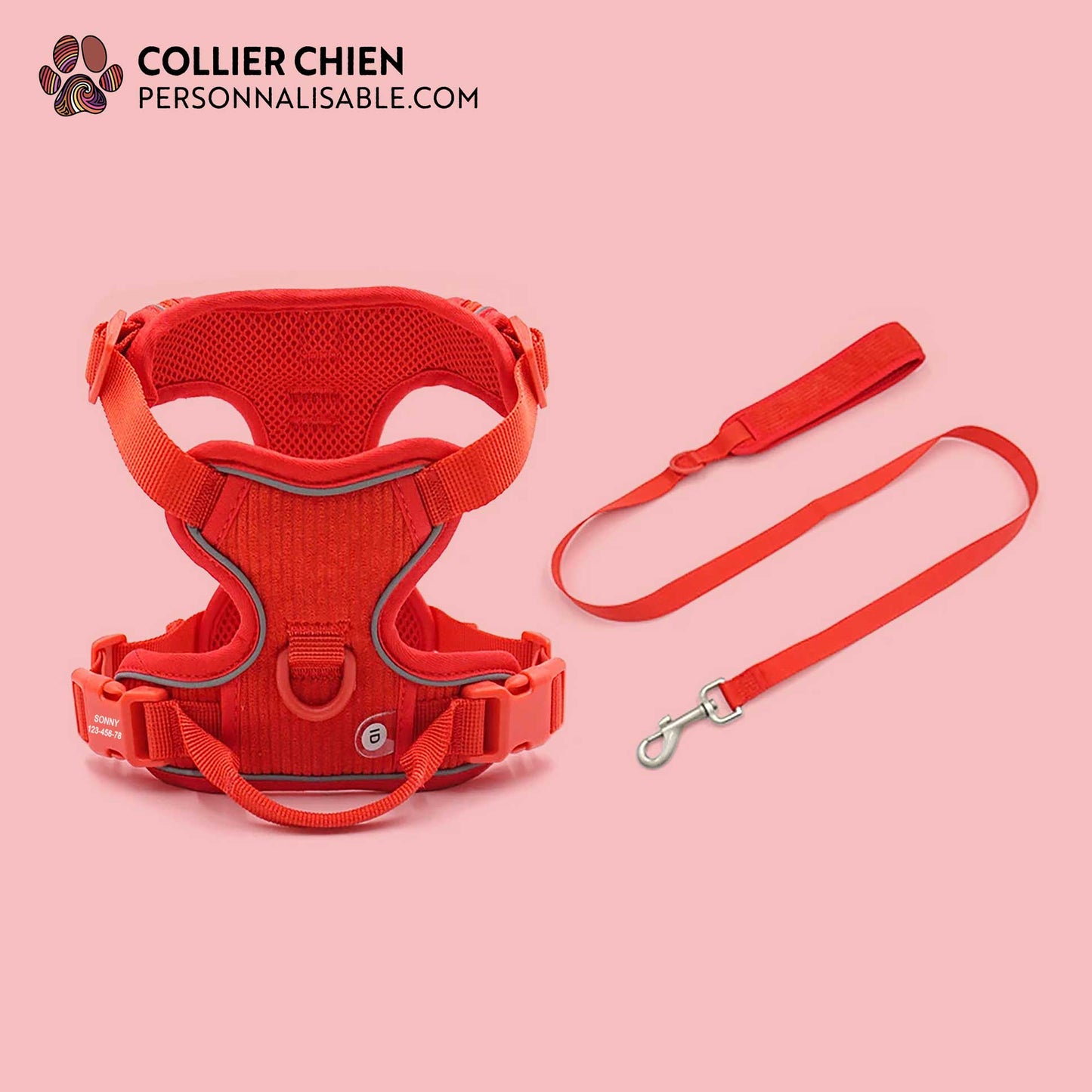COMFY SPORT - Kit molletonné haut de gamme rouge corail