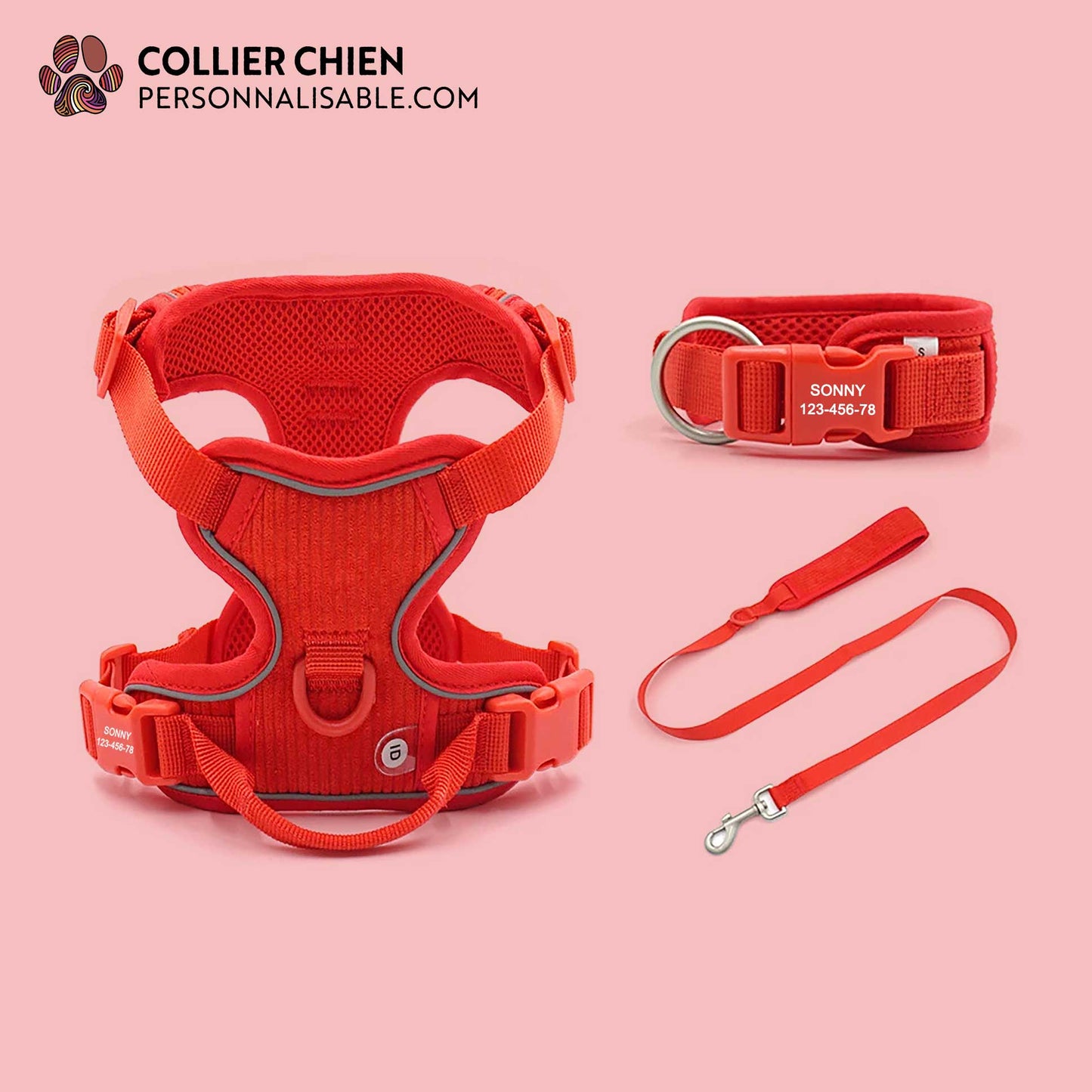 COMFY SPORT - Kit molletonné haut de gamme rouge corail