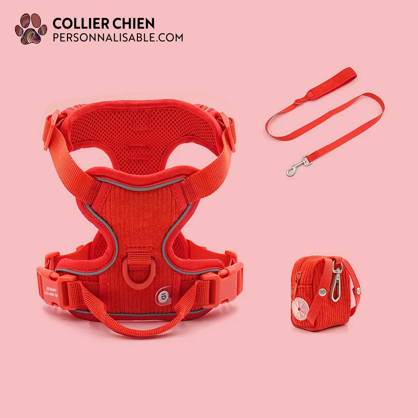 COMFY SPORT - Kit molletonné haut de gamme rouge corail