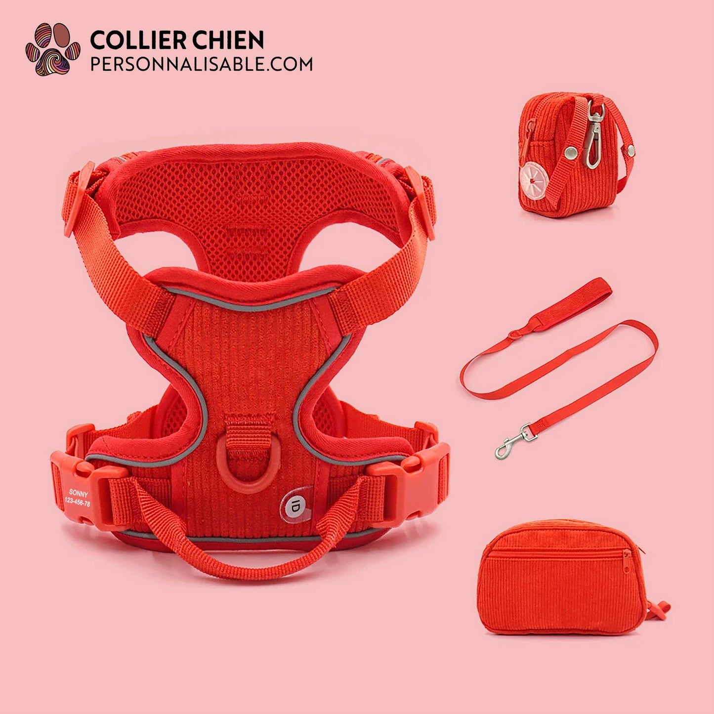 COMFY SPORT - Kit molletonné haut de gamme rouge corail