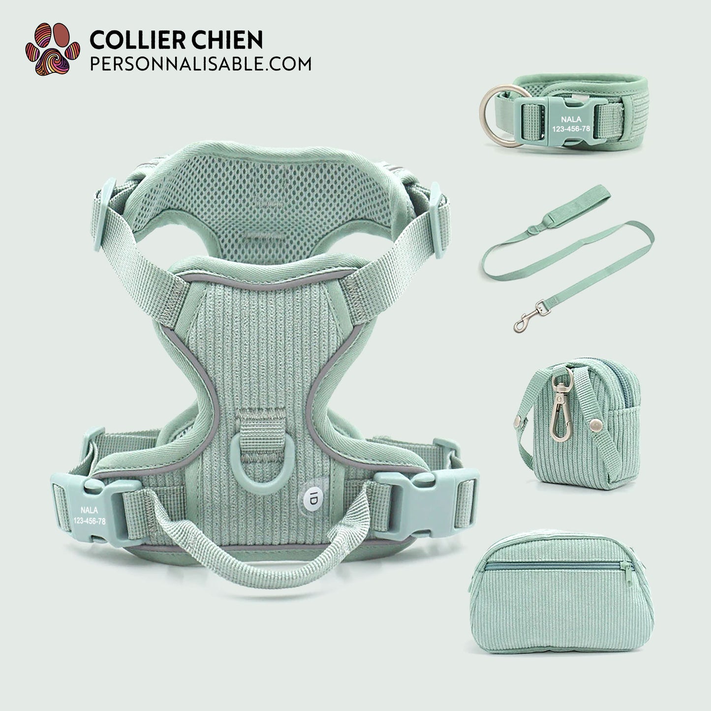 COMFY SPORT - Kit molletonné haut de gamme vert sauge