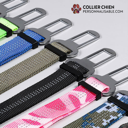 SAFE & GO - Laisse/ceinture de sécurité pour voiture - design militaire