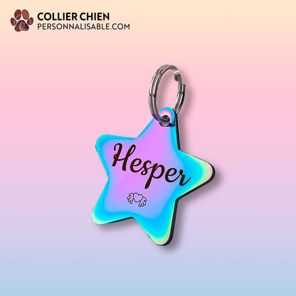 LUCKY CHARM - Médaille étoile en acier inoxydable