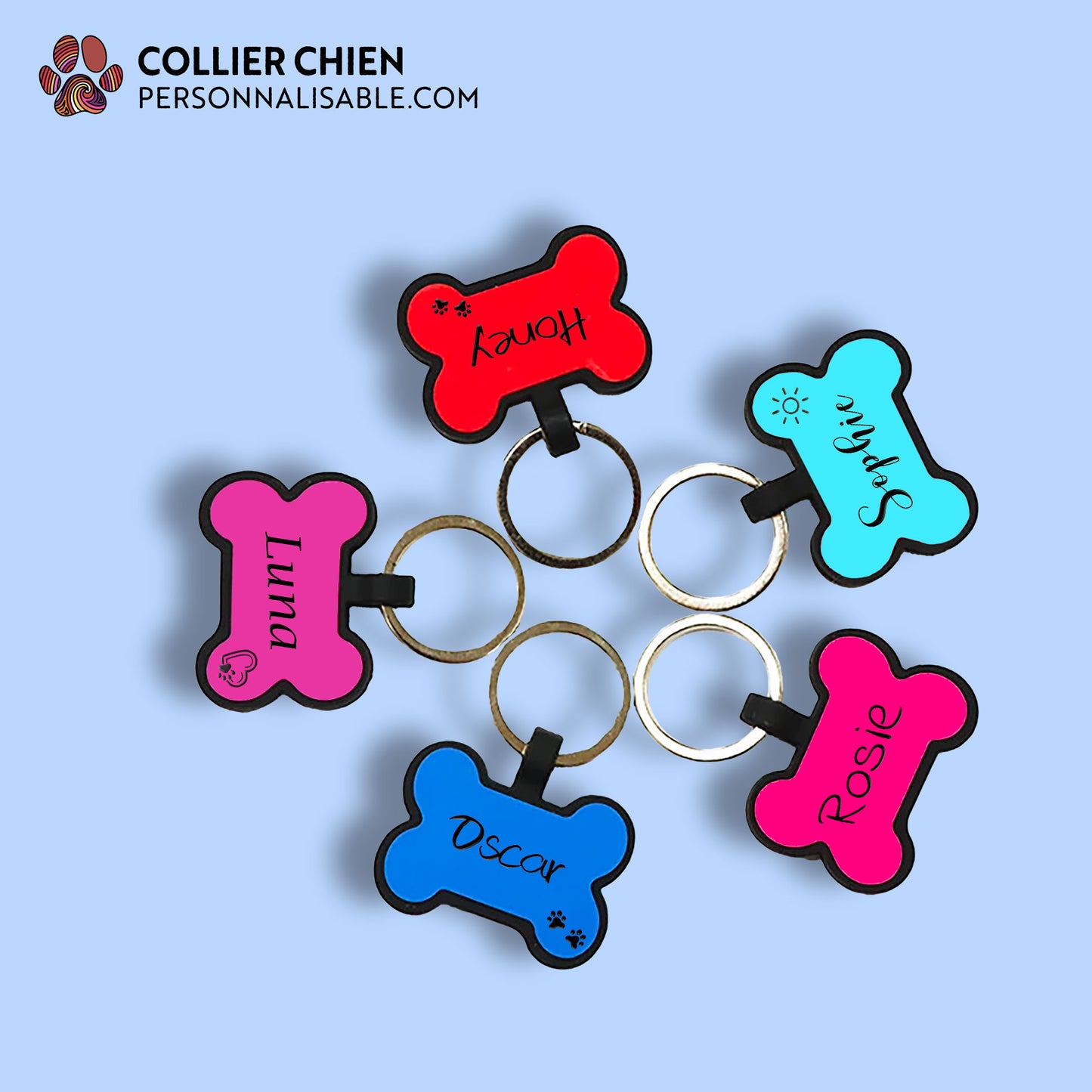 SILLY BONE - Médaille os en silicone moulée