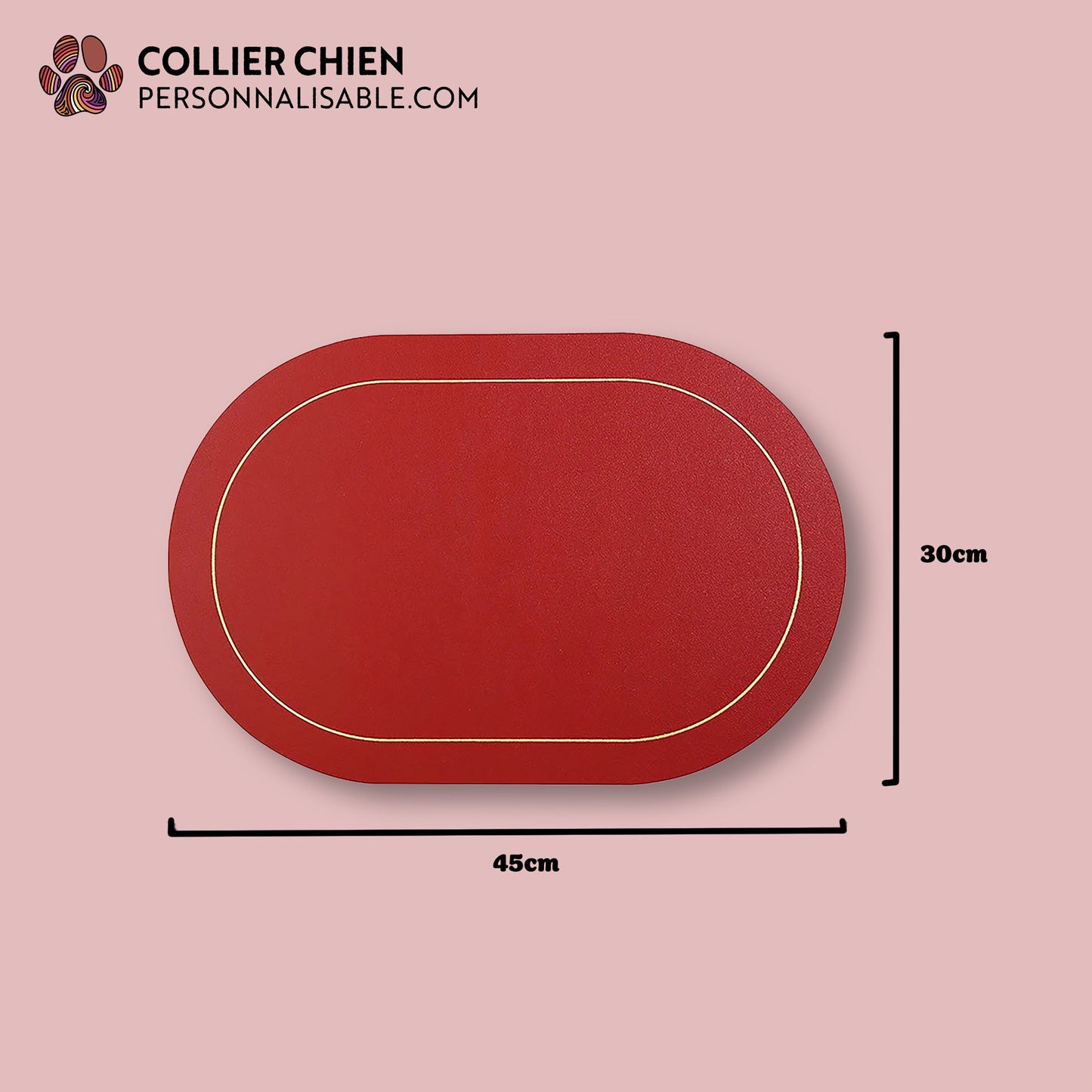 REPAS CONFORT - Tapis anti-éclaboussure ovale
