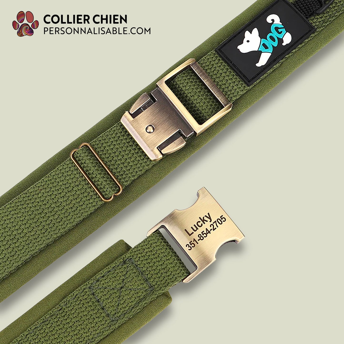 NOMADE - Collier nylon doublé