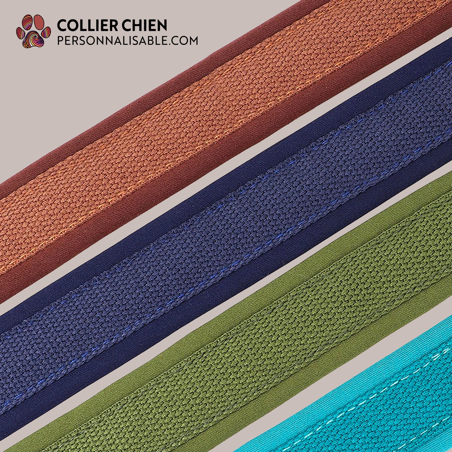 NOMADE - Collier nylon doublé