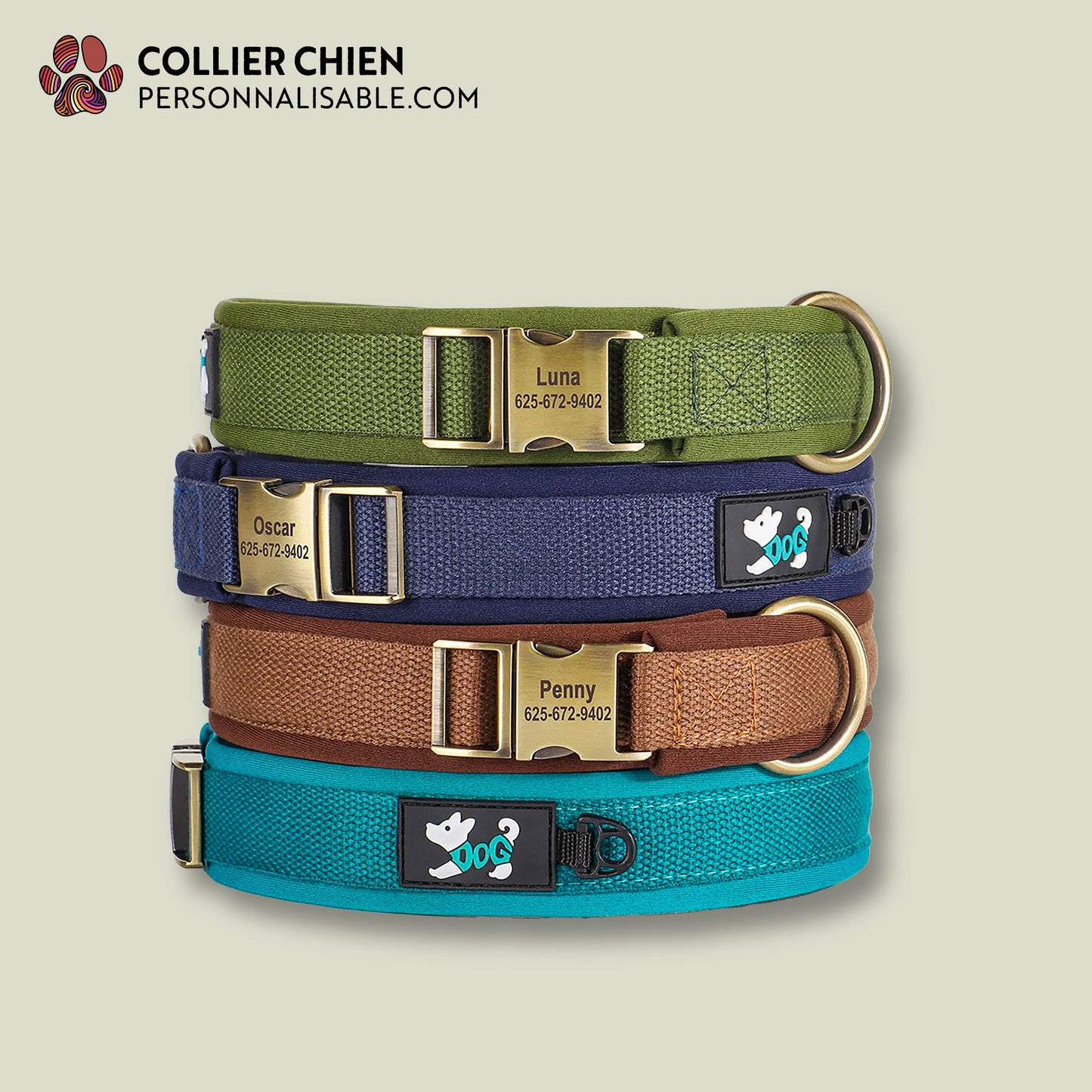NOMADE - Collier nylon doublé